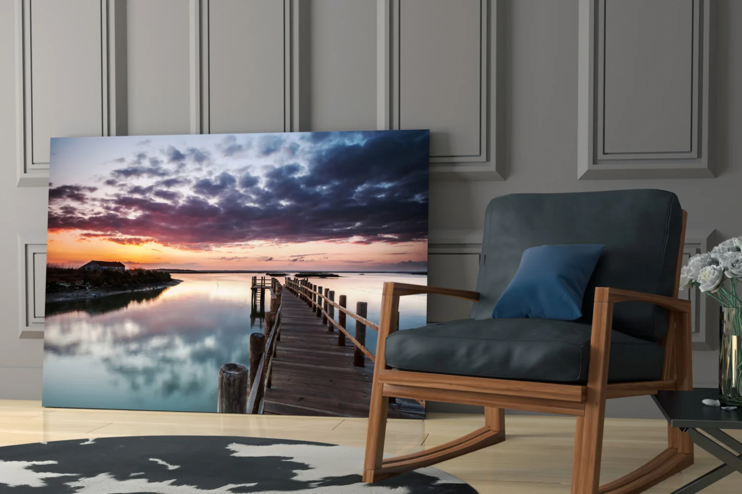 Sunset on the Beach Glass Wall Art - Image 6