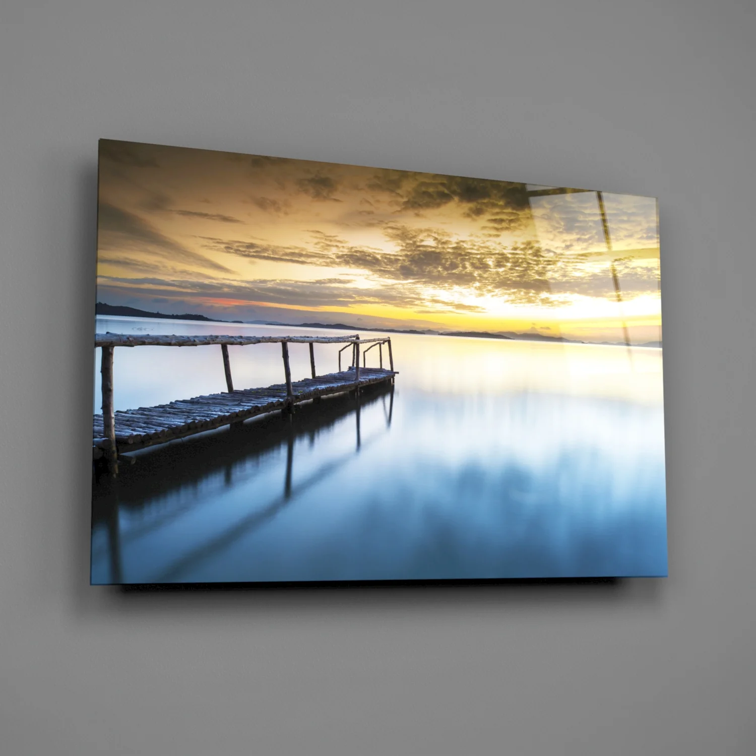 Sunset on the Beach Glass Wall Art - Image 2