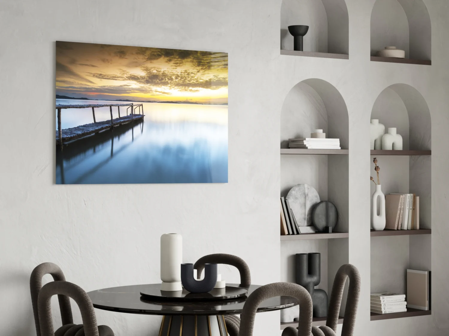 Sunset on the Beach Glass Wall Art - Image 5
