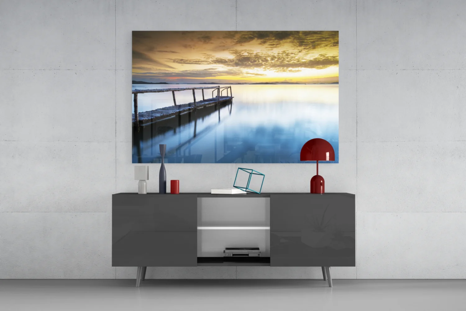 Sunset on the Beach Glass Wall Art - Image 8
