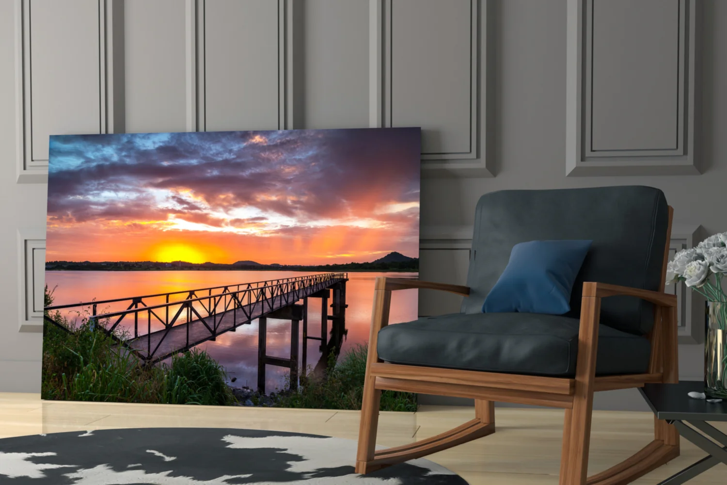Sunset on the Beach Glass Wall Art - Image 6