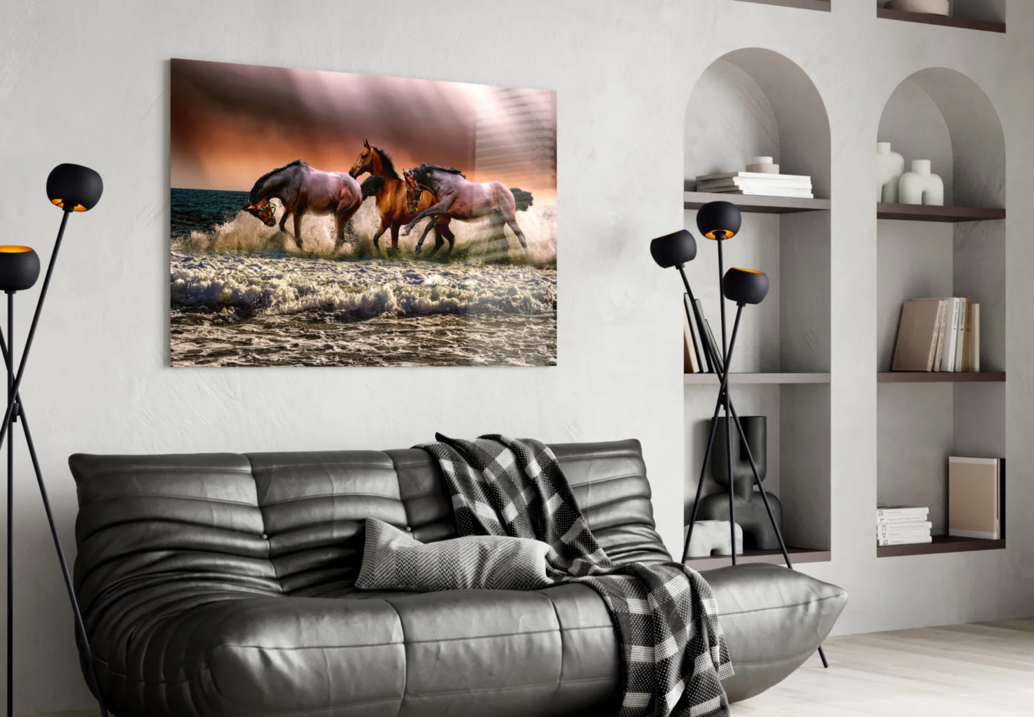 Horses Glass Wall Art - Image 4