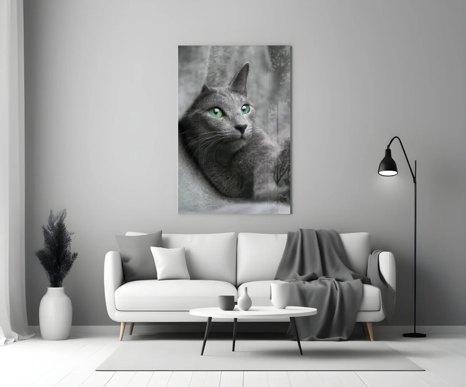 Cat Glass Wall Art - Image 3