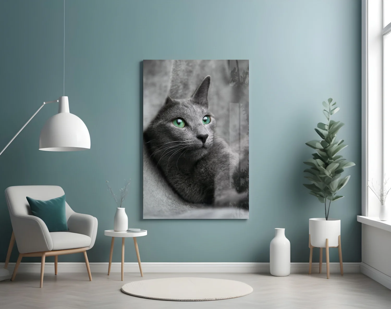 Cat Glass Wall Art - Image 4