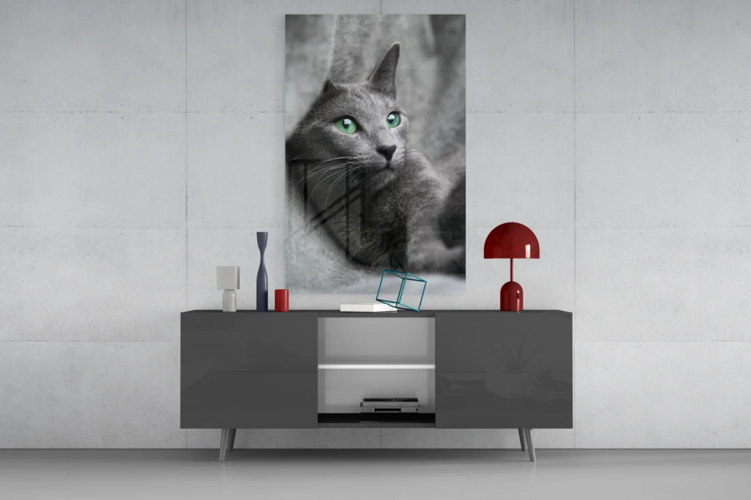 Cat Glass Wall Art - Image 8