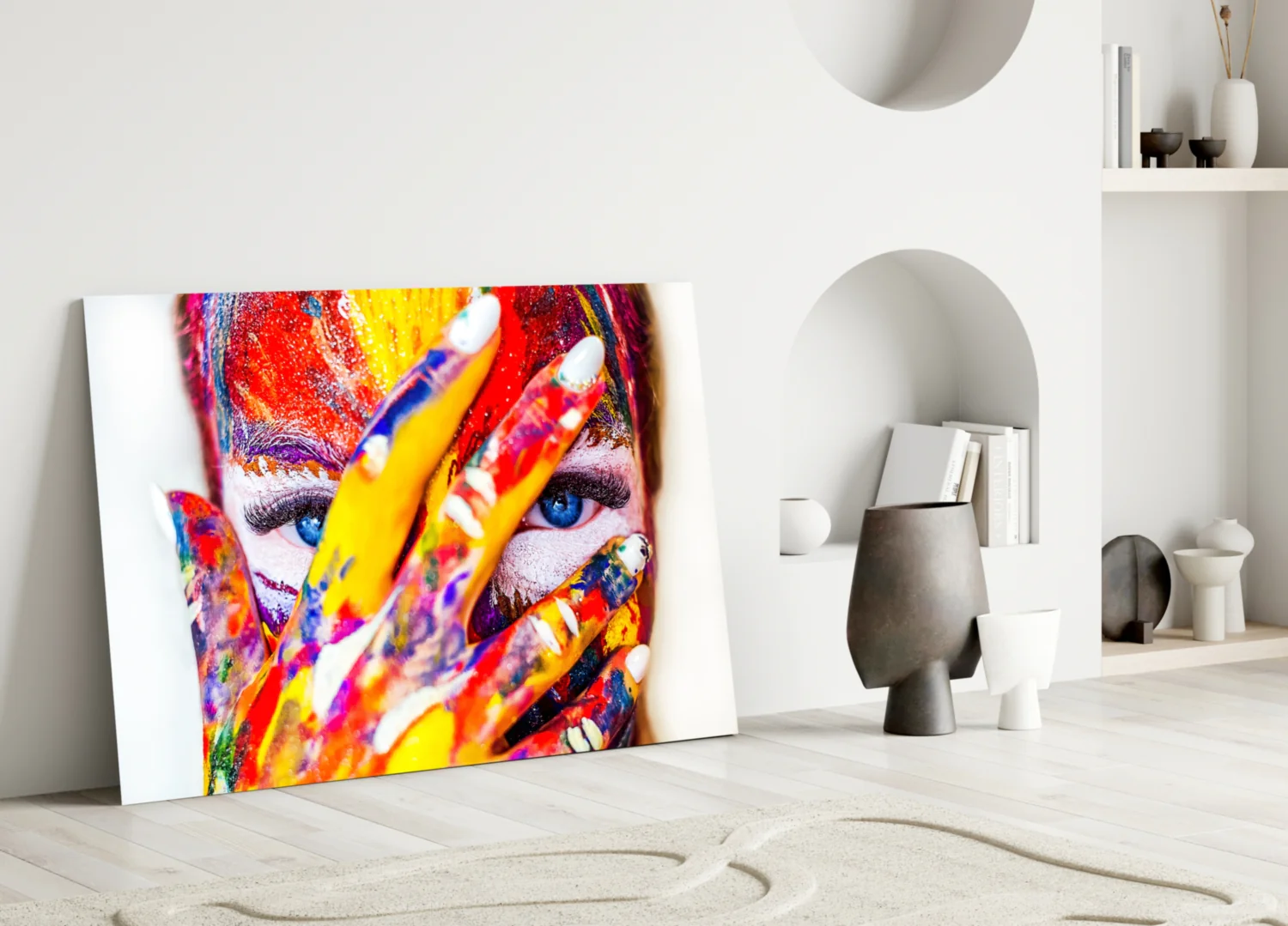 Woman Portrait Glass Wall Art - Image 3
