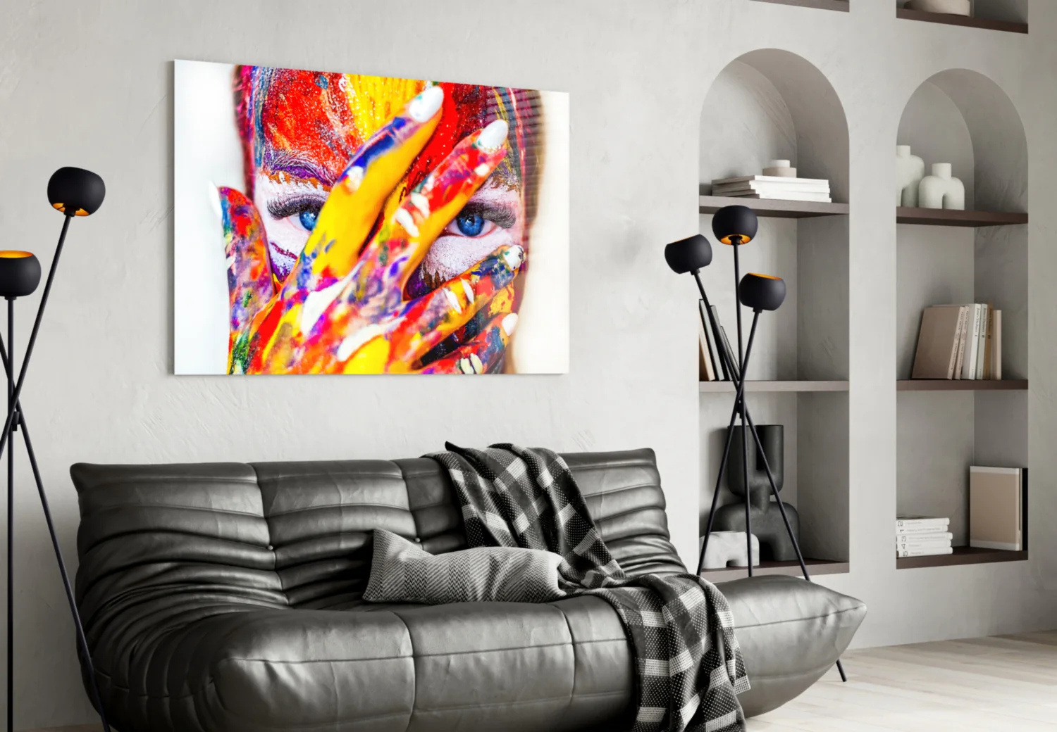 Woman Portrait Glass Wall Art - Image 4