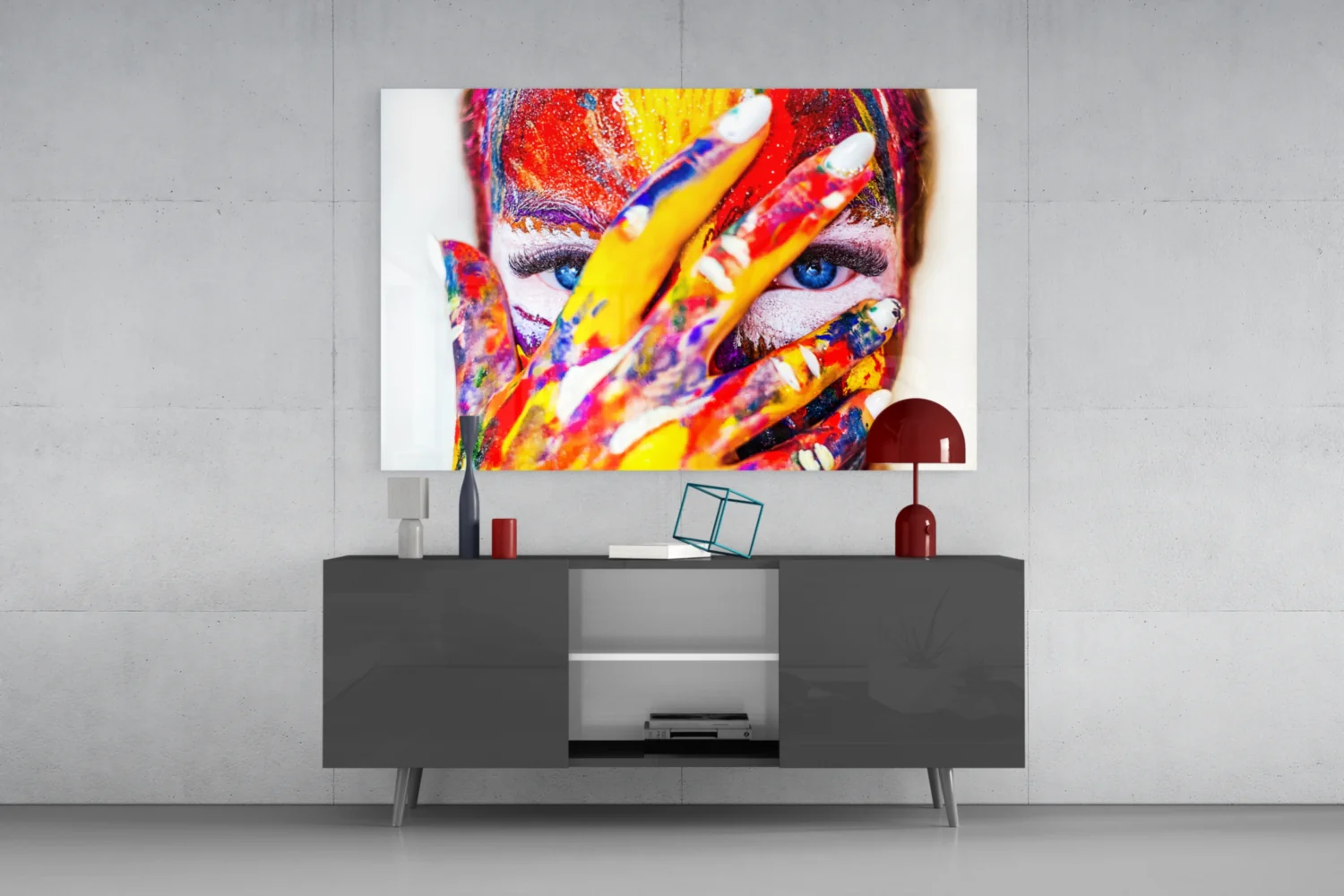 Woman Portrait Glass Wall Art - Image 8