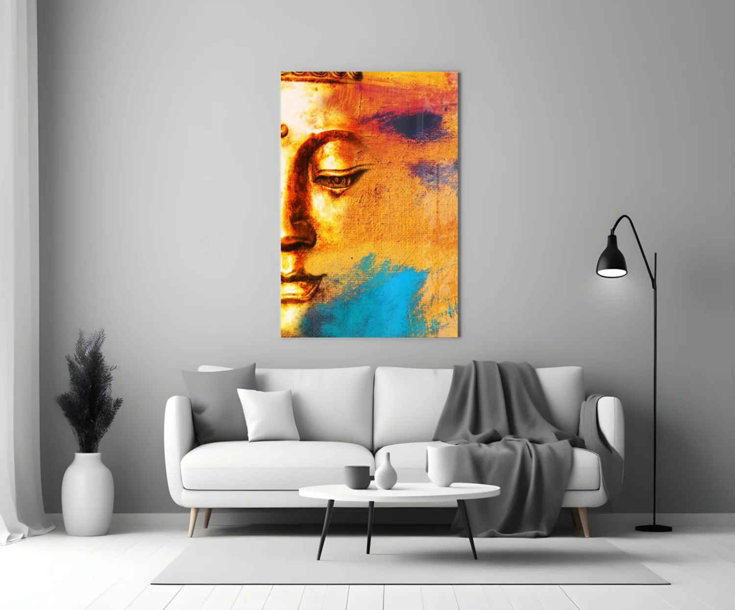 Buddha Portrait Glass Wall Art - Image 3
