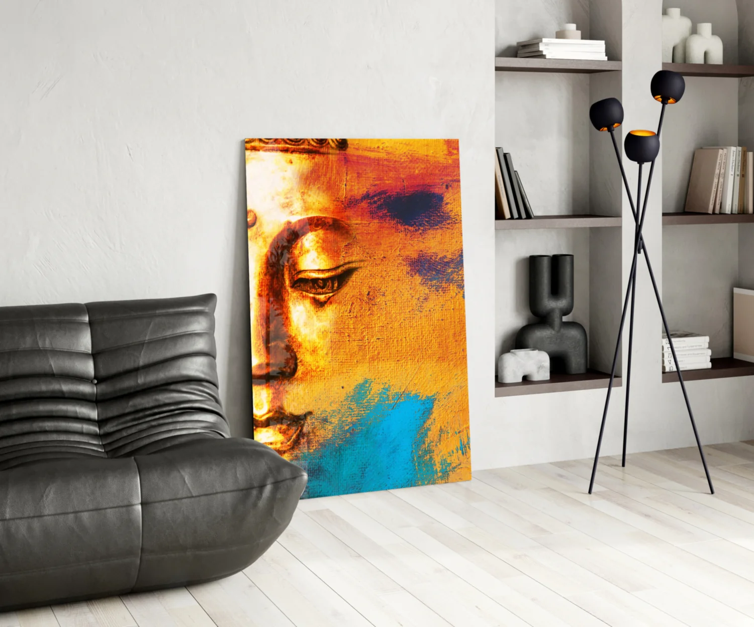 Buddha Portrait Glass Wall Art - Image 5