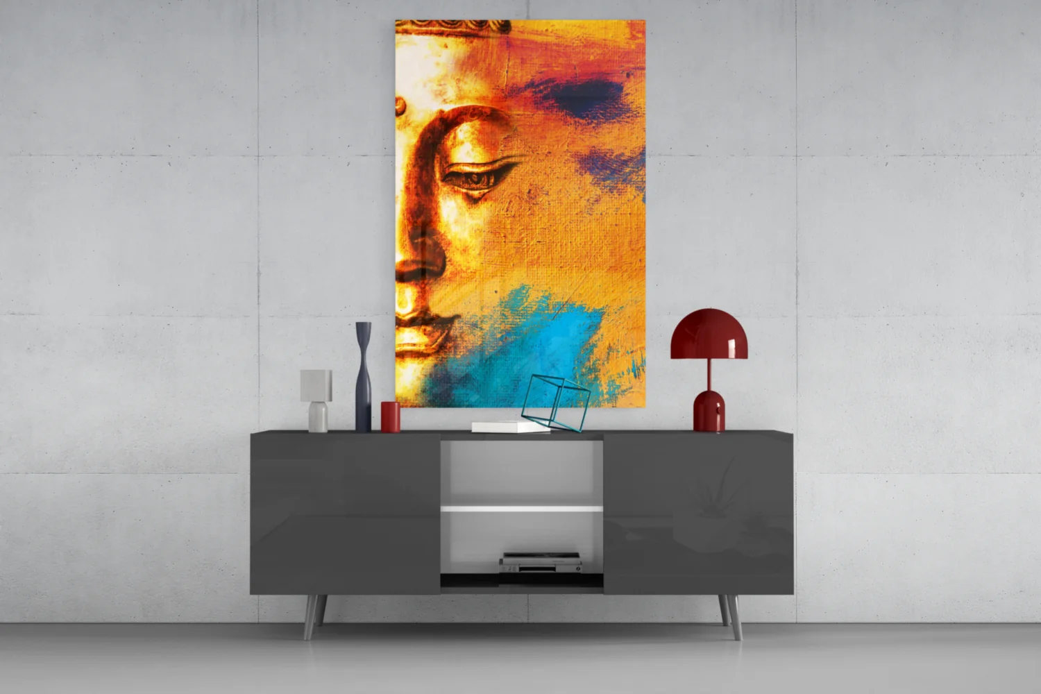Buddha Portrait Glass Wall Art - Image 8
