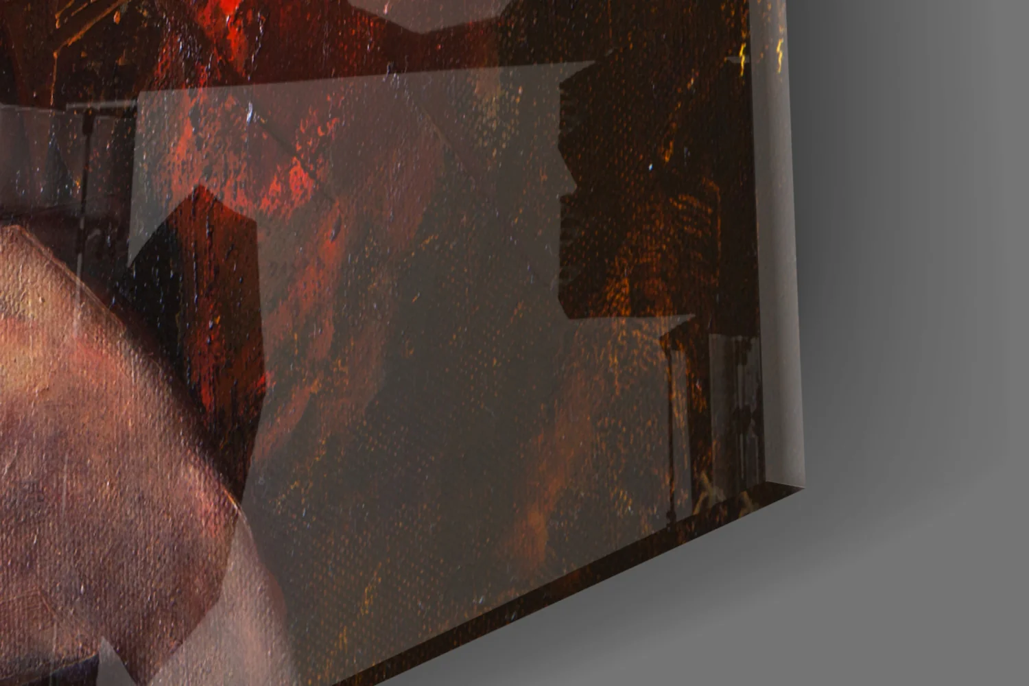 Abstract Woman Portrait Glass Wall Art - Image 7