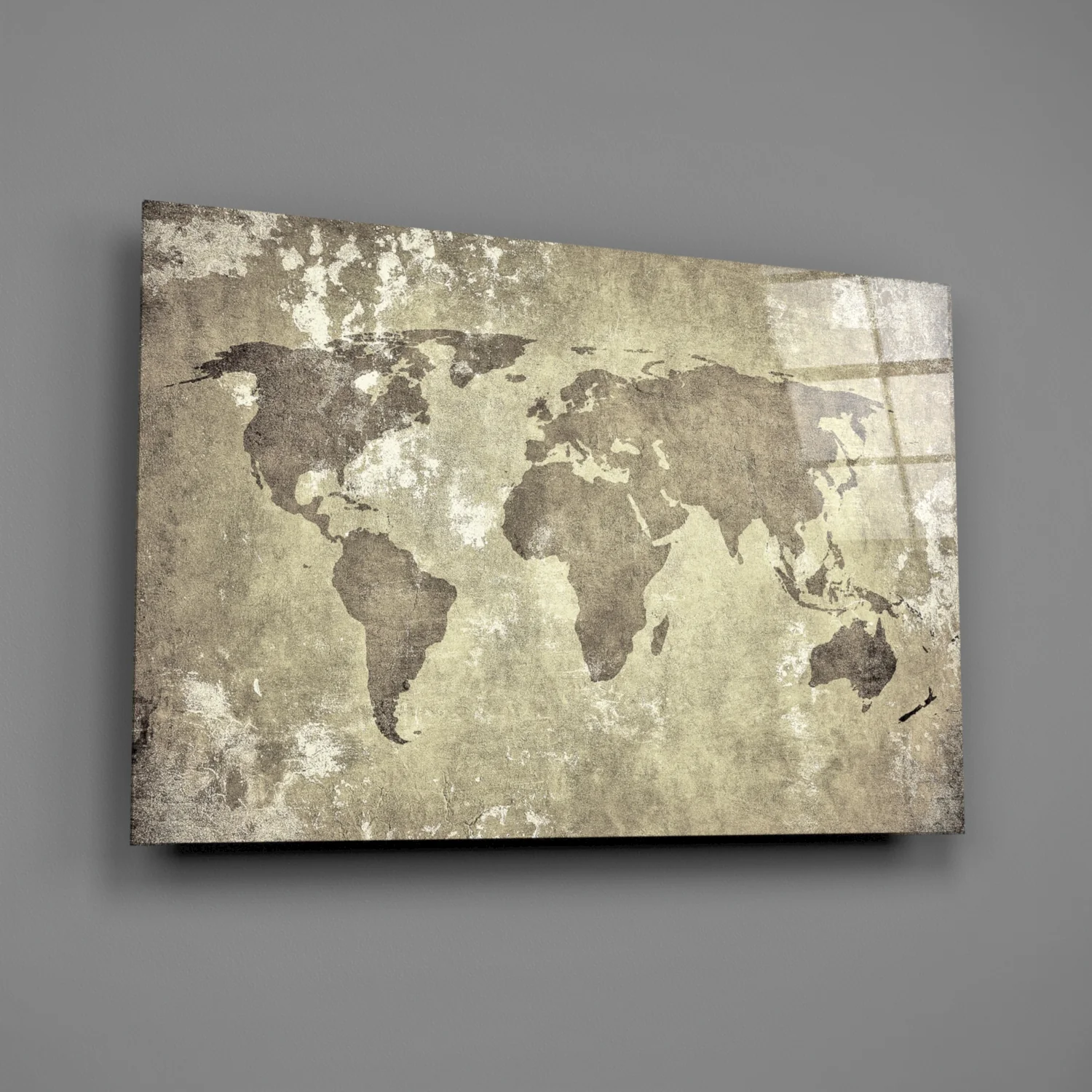 World Map Glass Wall Art - Image 2