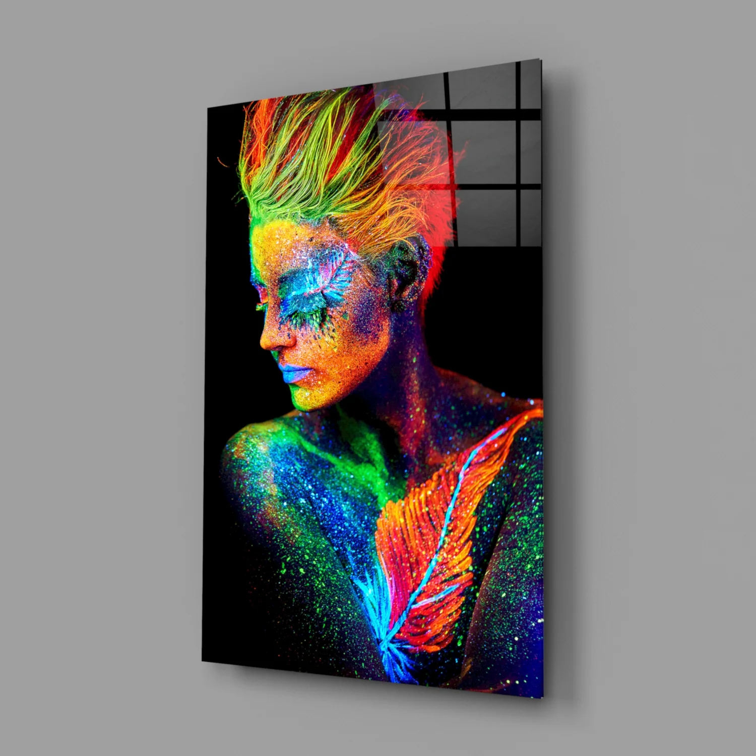 Woman Portrait Glass Wall Art - Image 2