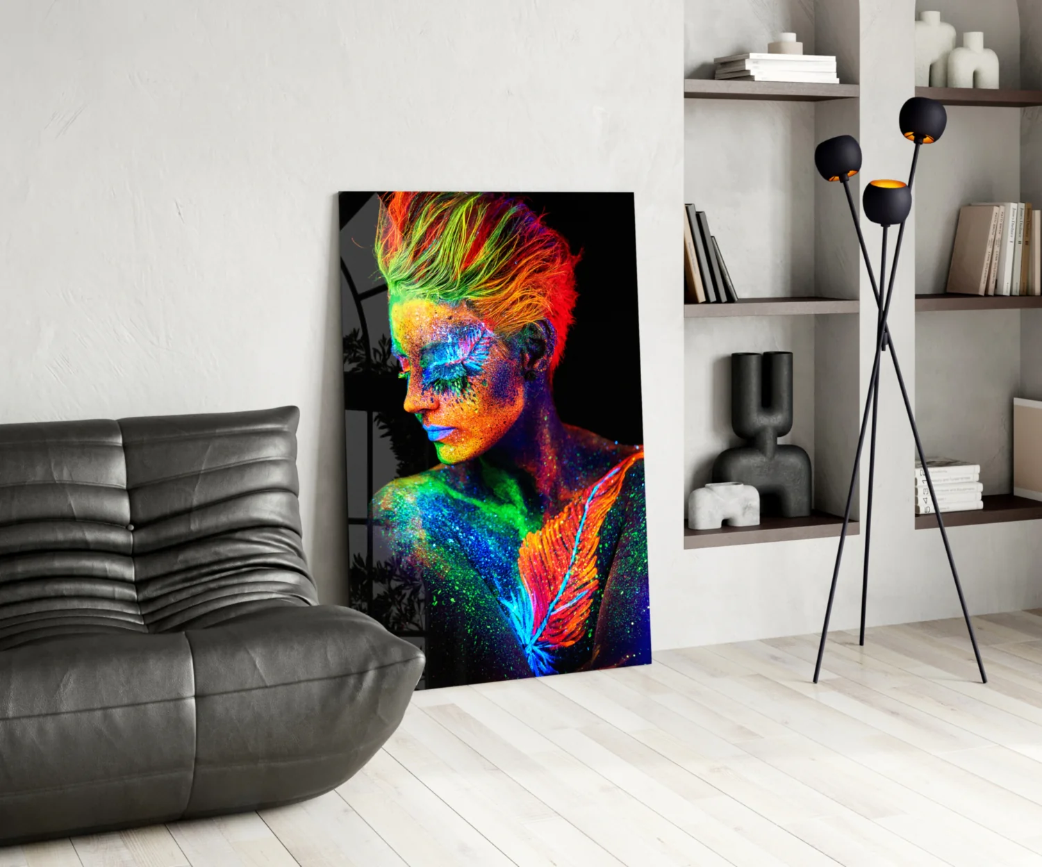 Woman Portrait Glass Wall Art - Image 5