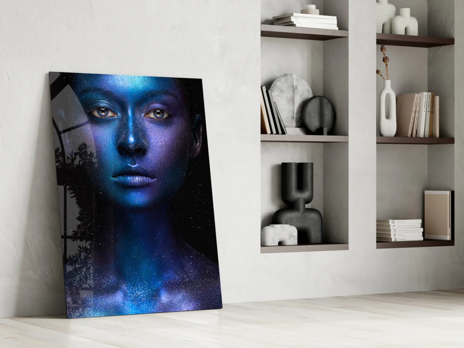 Woman Portrait Glass Wall Art - Image 6