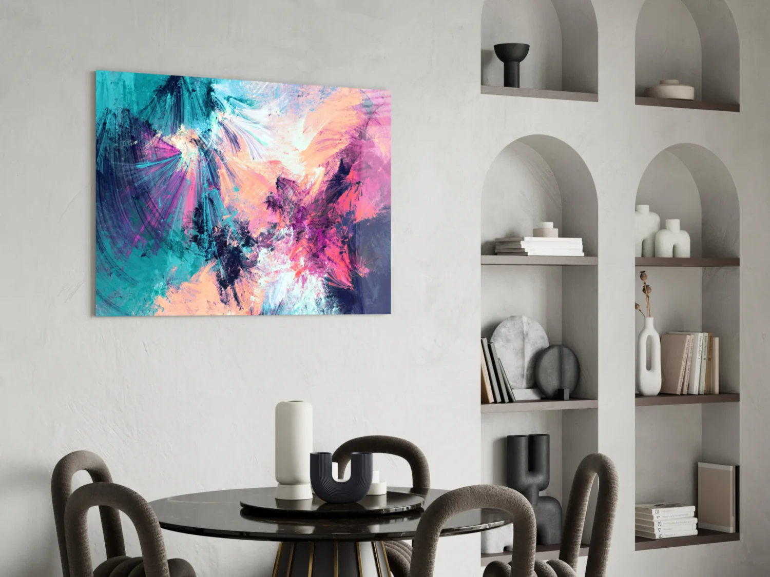 Abstract Glass Wall Art - Image 5