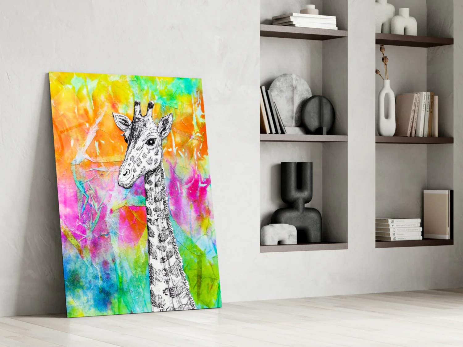 Giraffe Glass Wall Art - Image 6