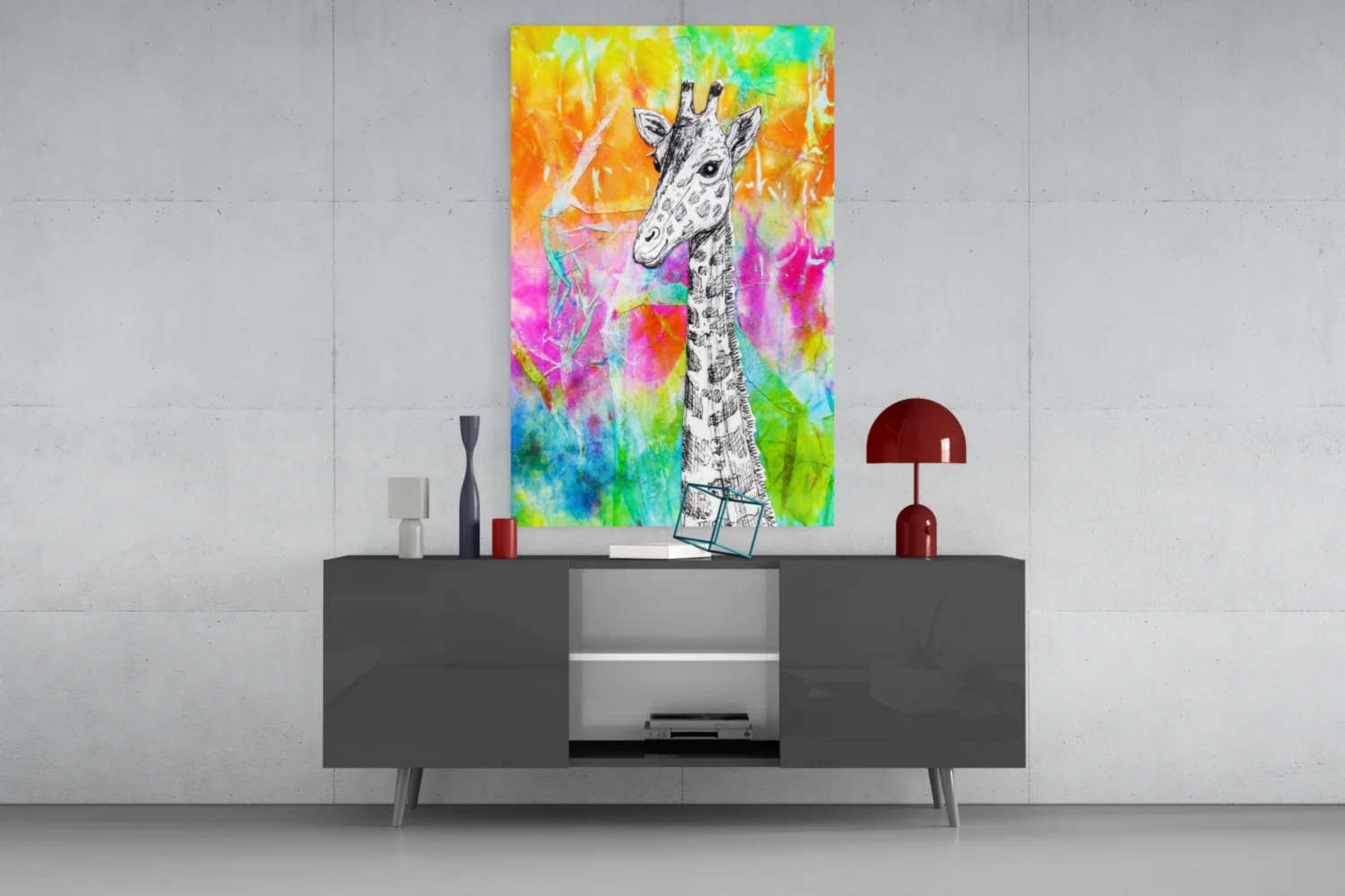 Giraffe Glass Wall Art - Image 8