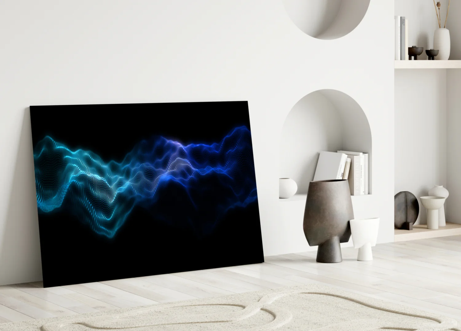 Rhythmic Fog Glass Wall Art - Image 3
