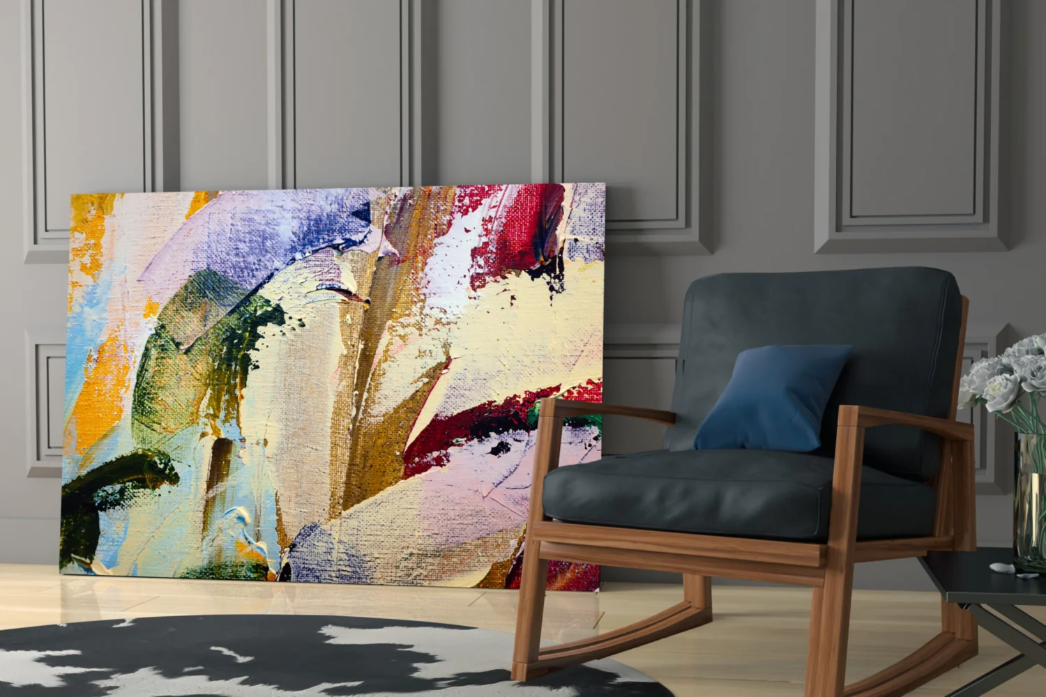 Abstract Pattern Glass Wall Art - Image 6