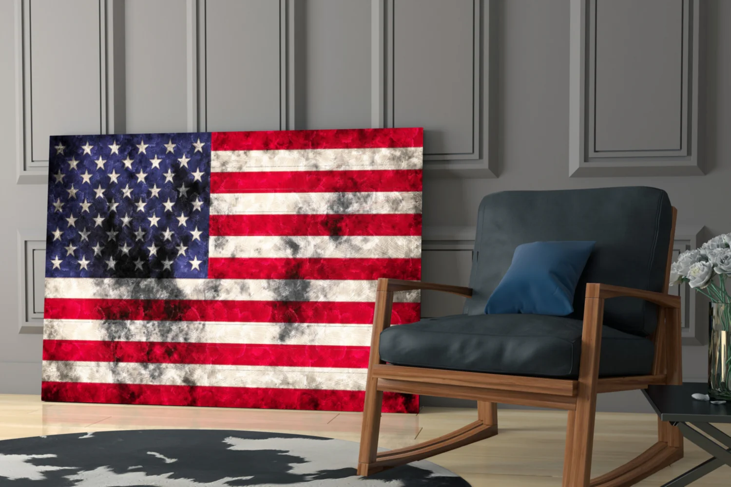 Flag of the United States Glass Wall Art - Image 6