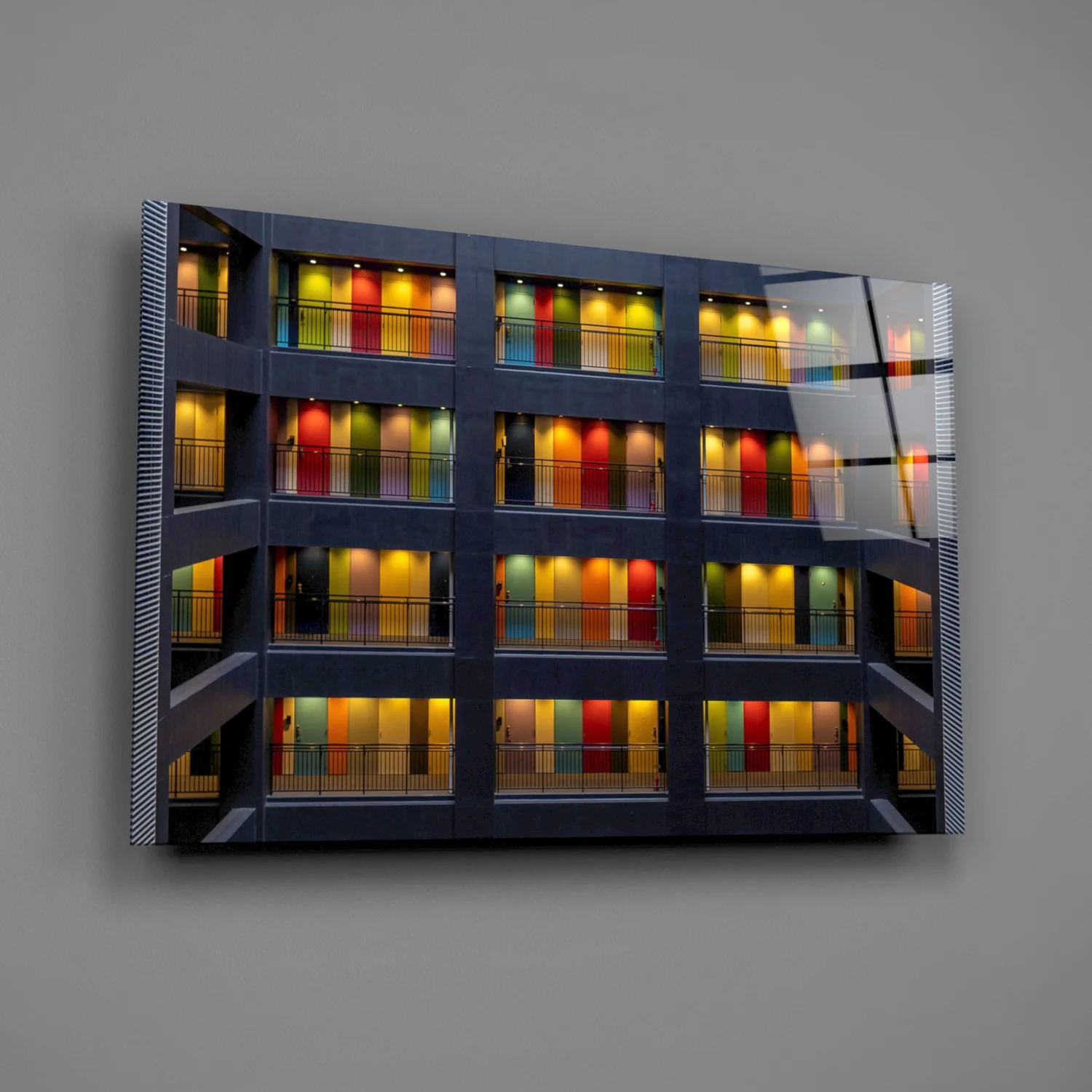 Colored Doors Glass Wall Art - Image 2