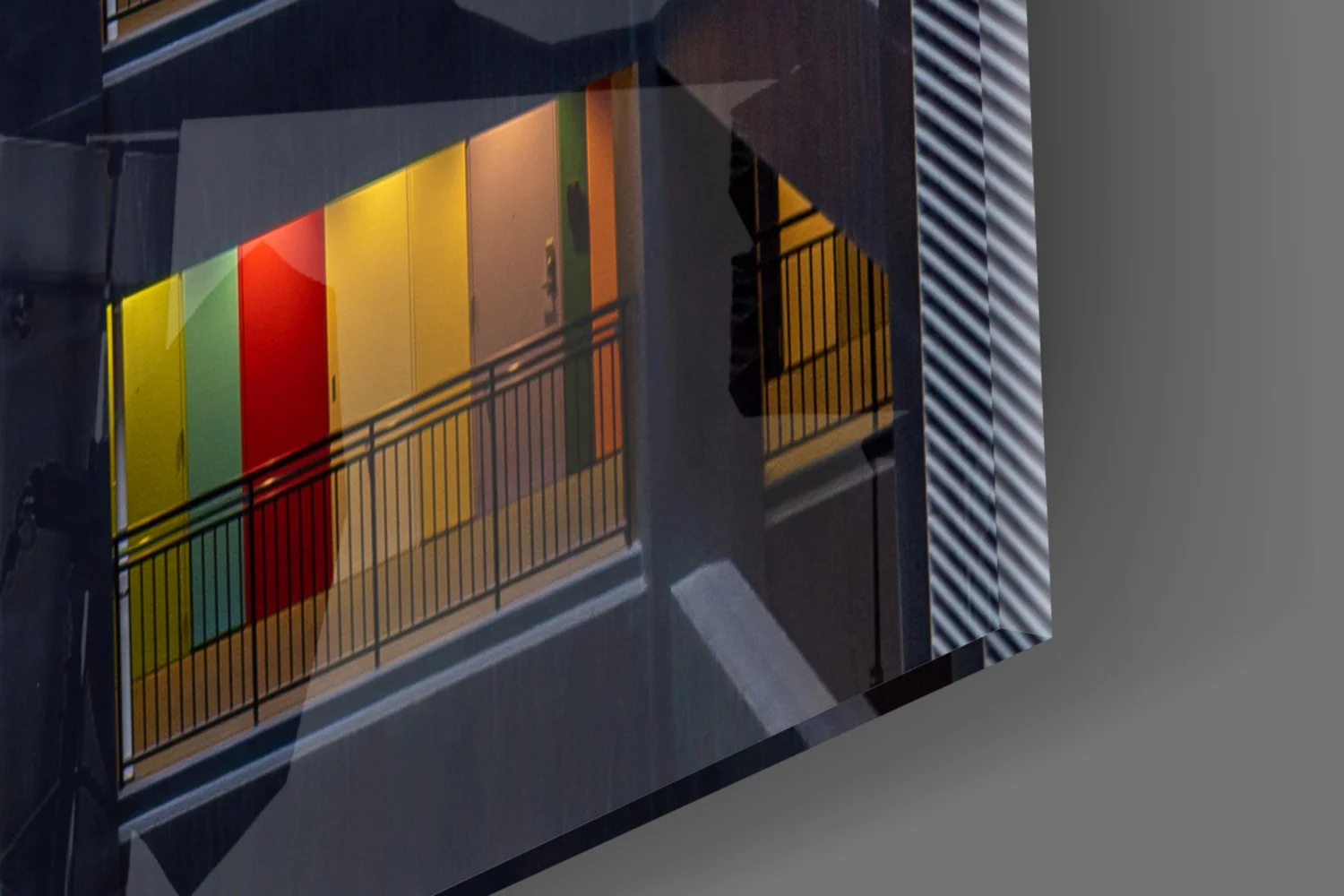 Colored Doors Glass Wall Art - Image 7