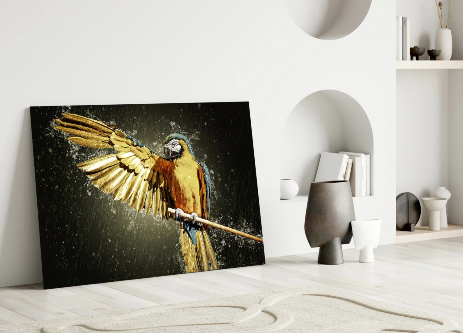 Parrot Glass Wall Art - Image 3