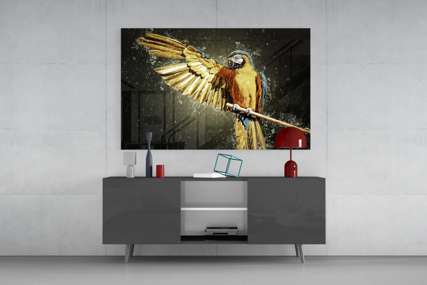 Parrot Glass Wall Art - Image 8