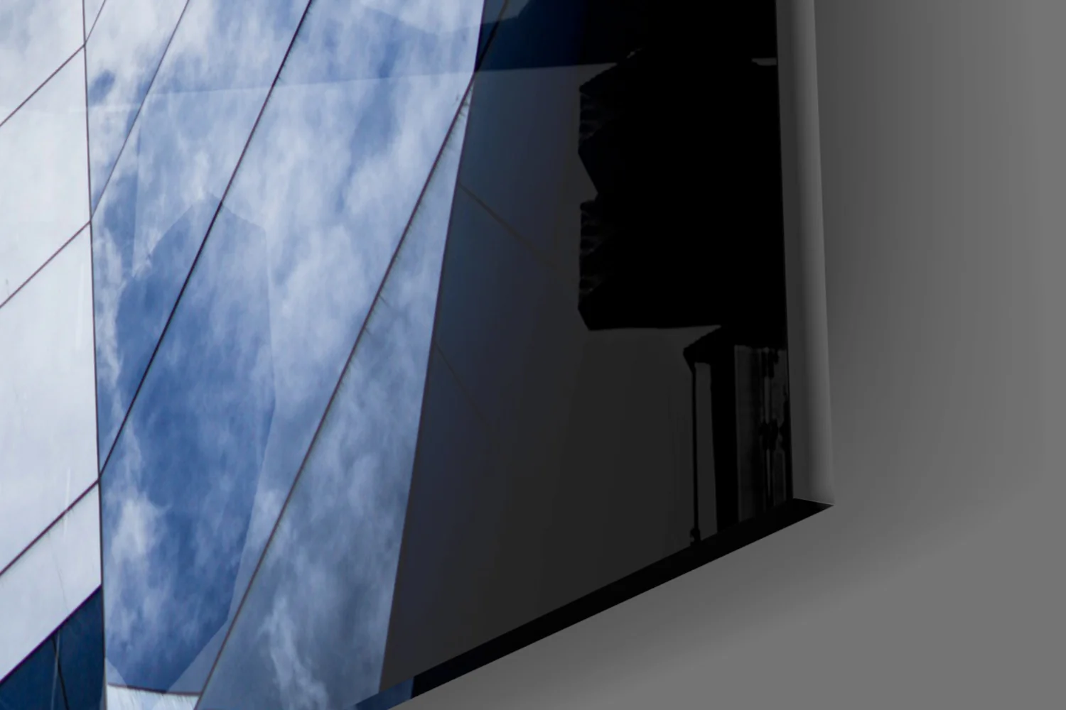 Geometric Architecture Glass Wall Art - Image 7