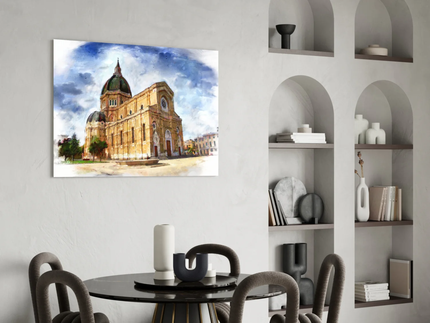 Historical Building Glass Wall Art - Image 5