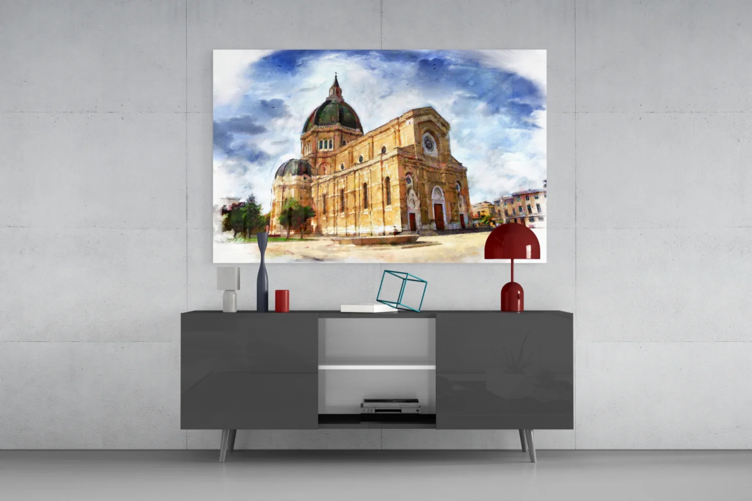 Historical Building Glass Wall Art - Image 8
