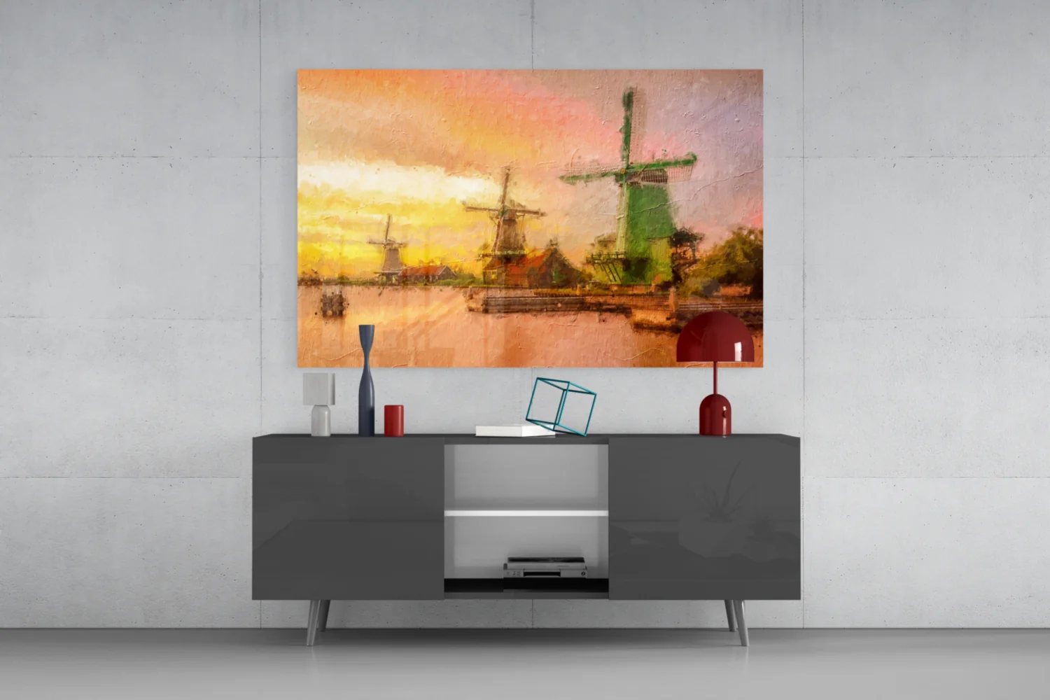 Windmills Glass Wall Art - Image 8