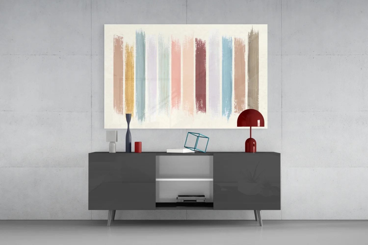 Colored Lines Glass Wall Art - Image 8