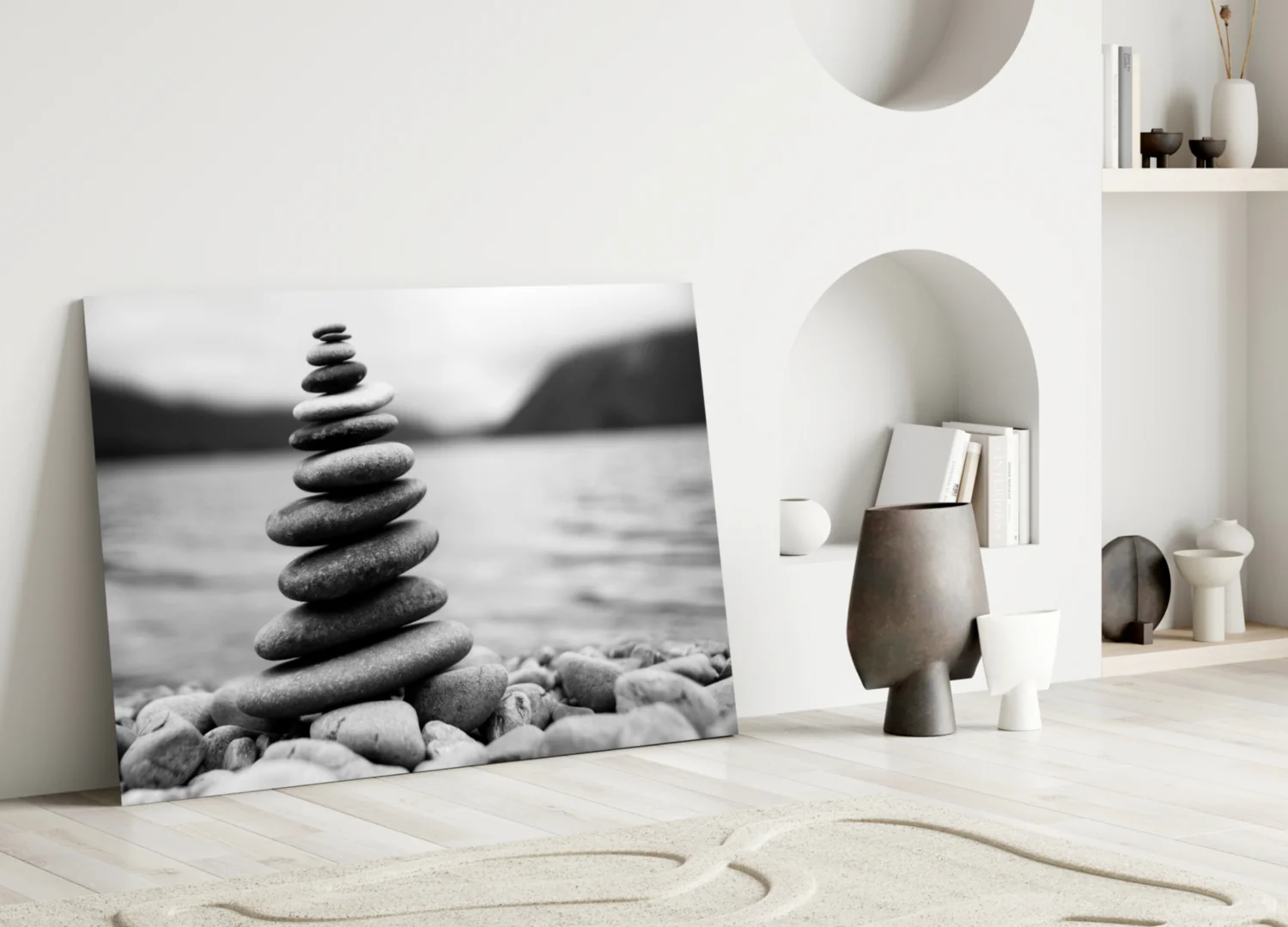 Pebbles Glass Wall Art - Image 3