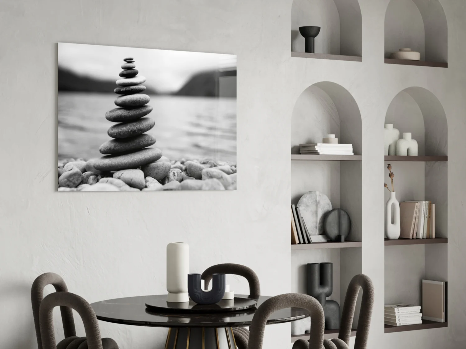 Pebbles Glass Wall Art - Image 5