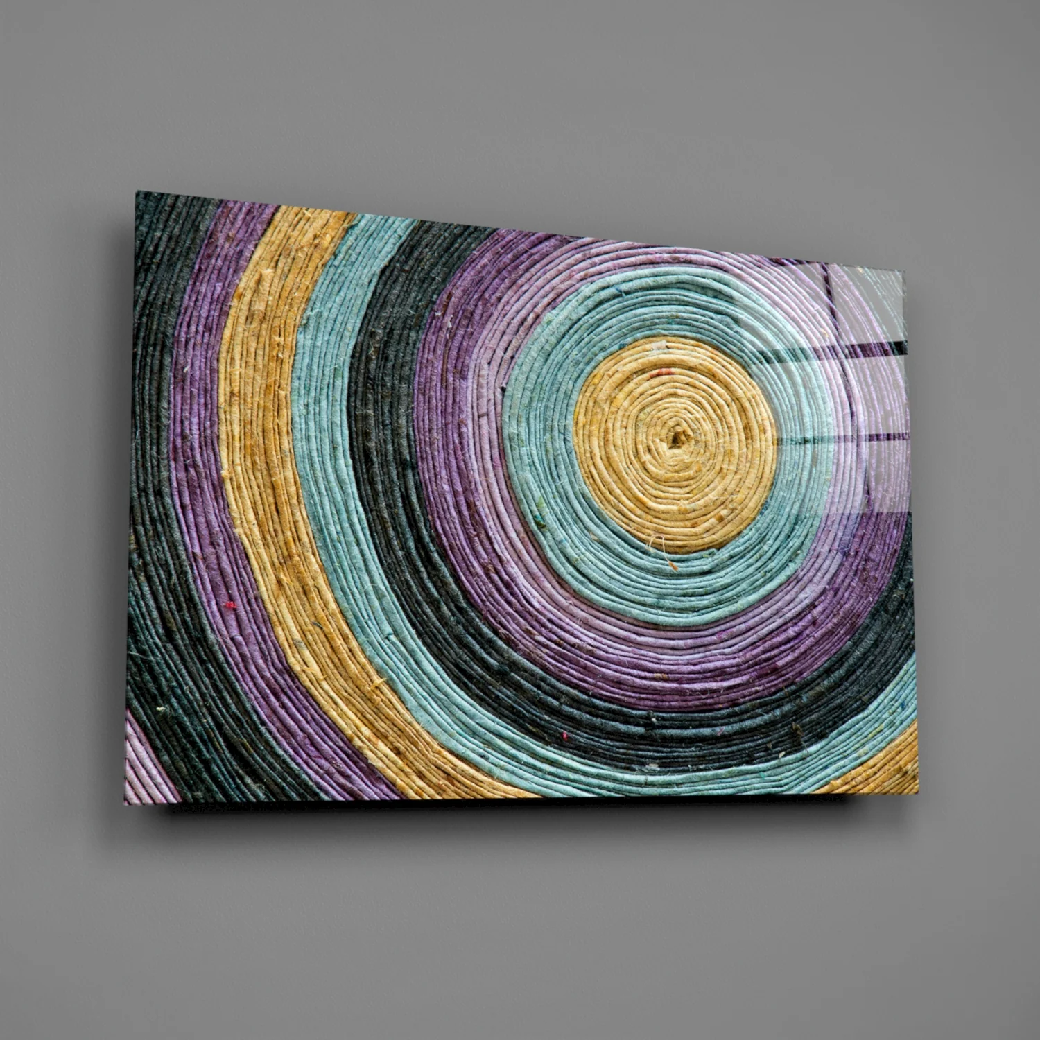 Colored Spiral Glass Wall Art - Image 2