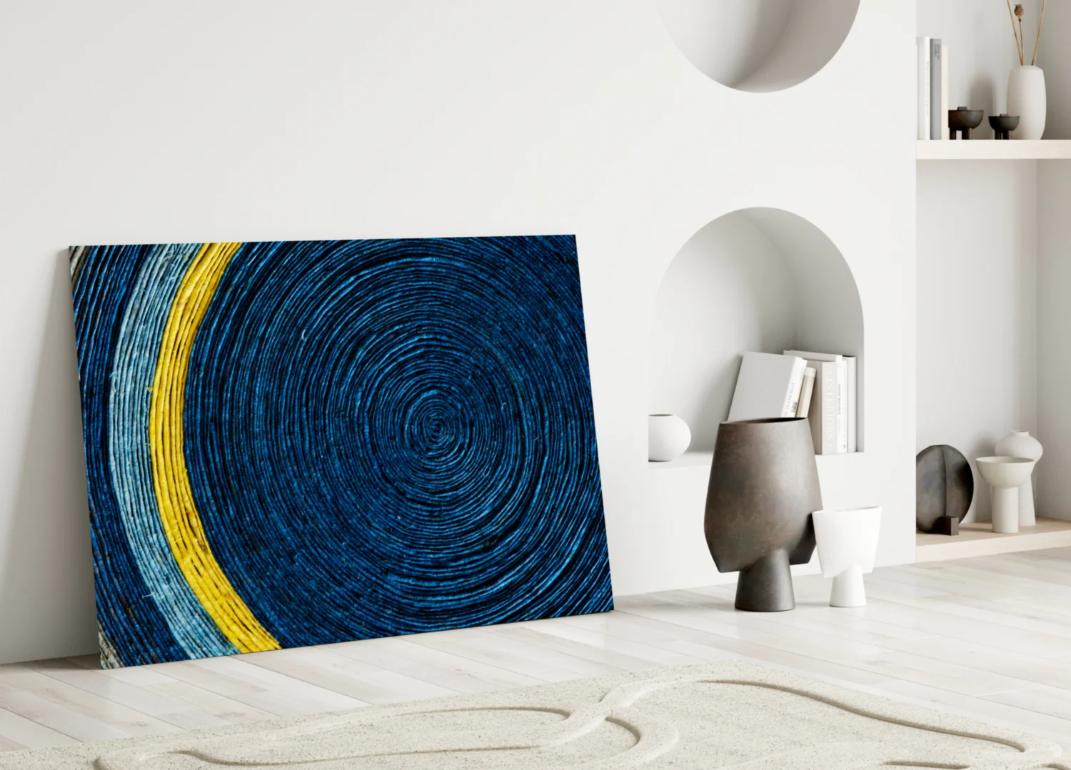 Colored Spiral Glass Wall Art - Image 3