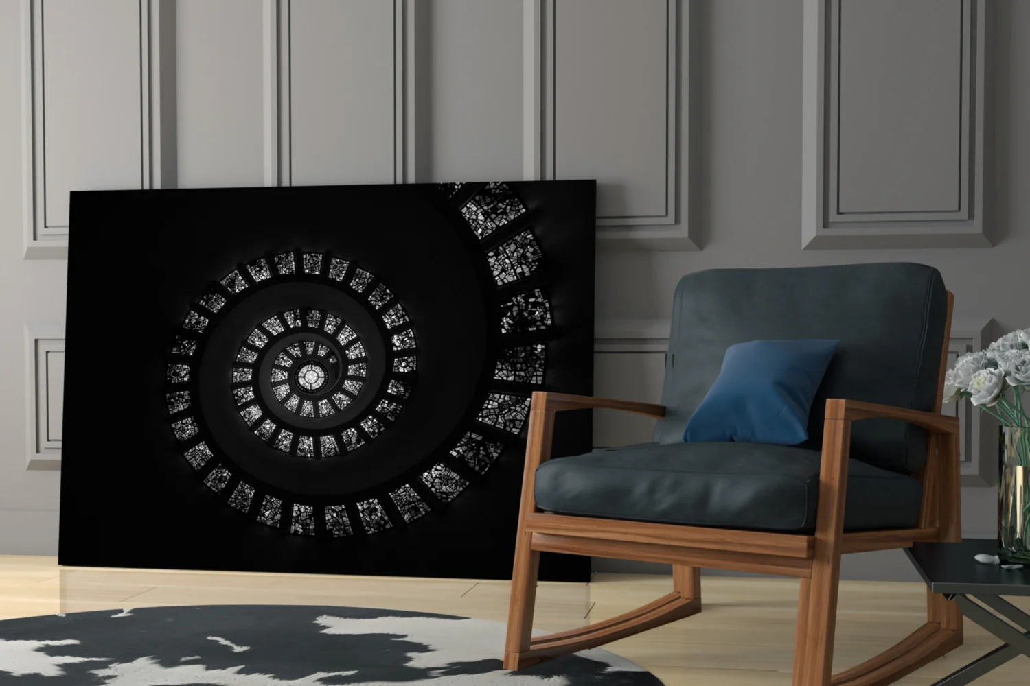 Spiral Stairs Glass Wall Art - Image 6