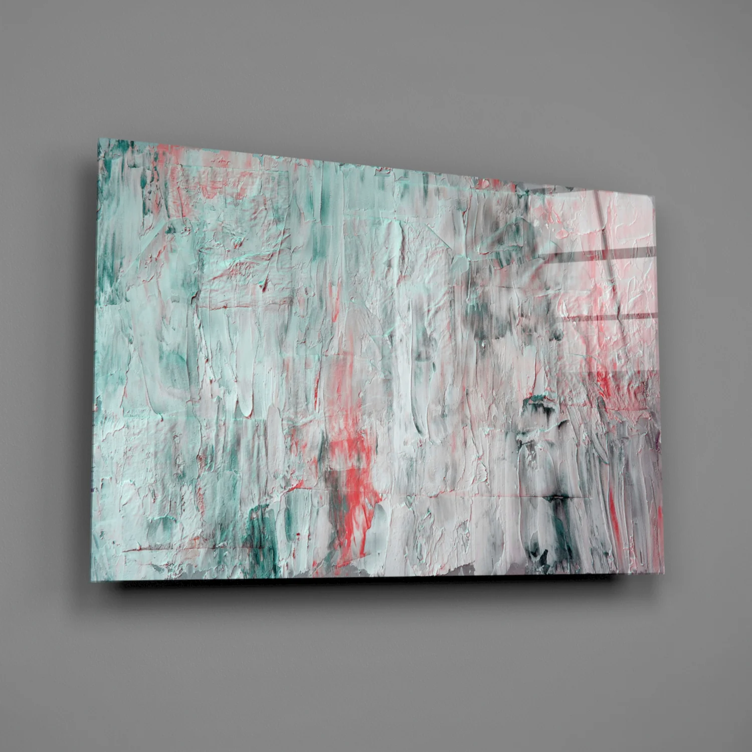 Oil Art Effect Abstract Pattern Glass Wall Art - Image 2