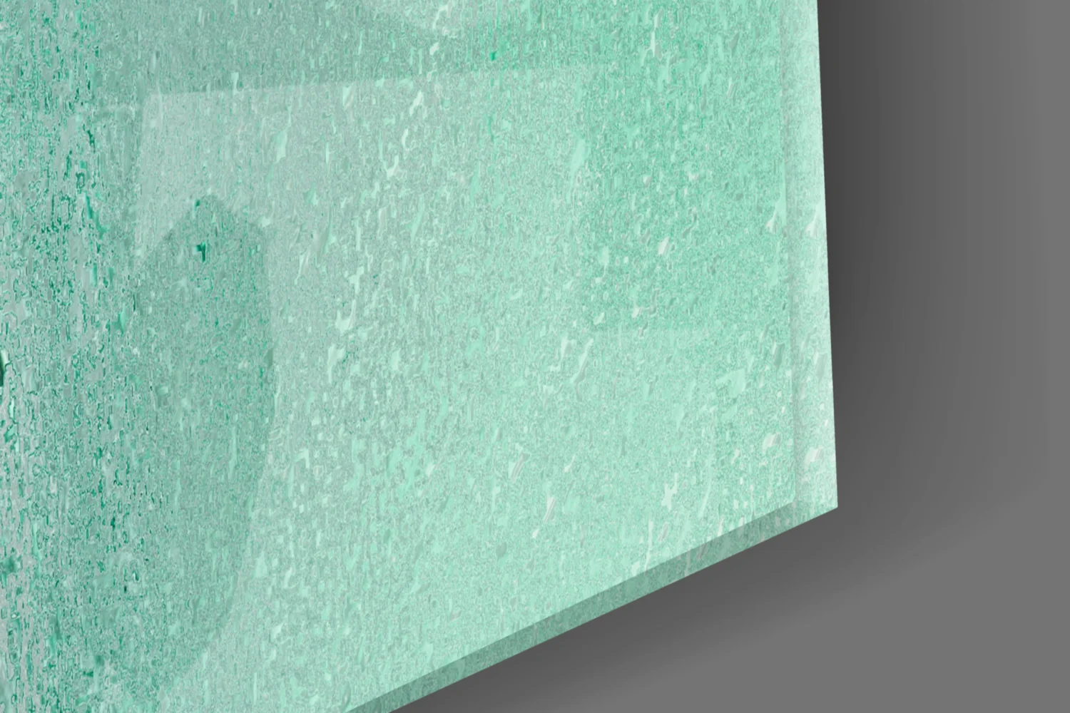Green Abstract Pattern Glass Wall Art - Image 7