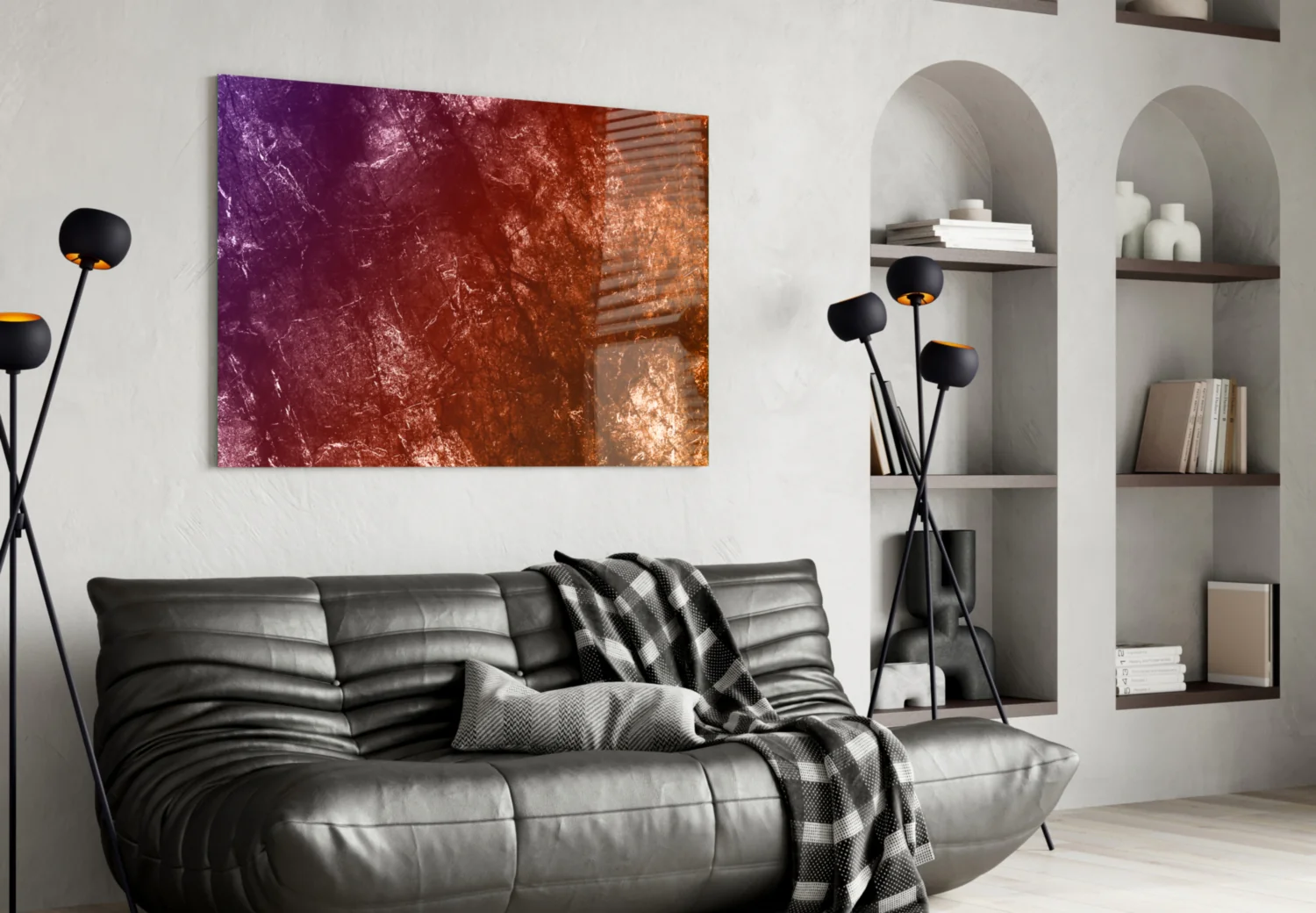 Abstract Pattern Glass Wall Art - Image 4