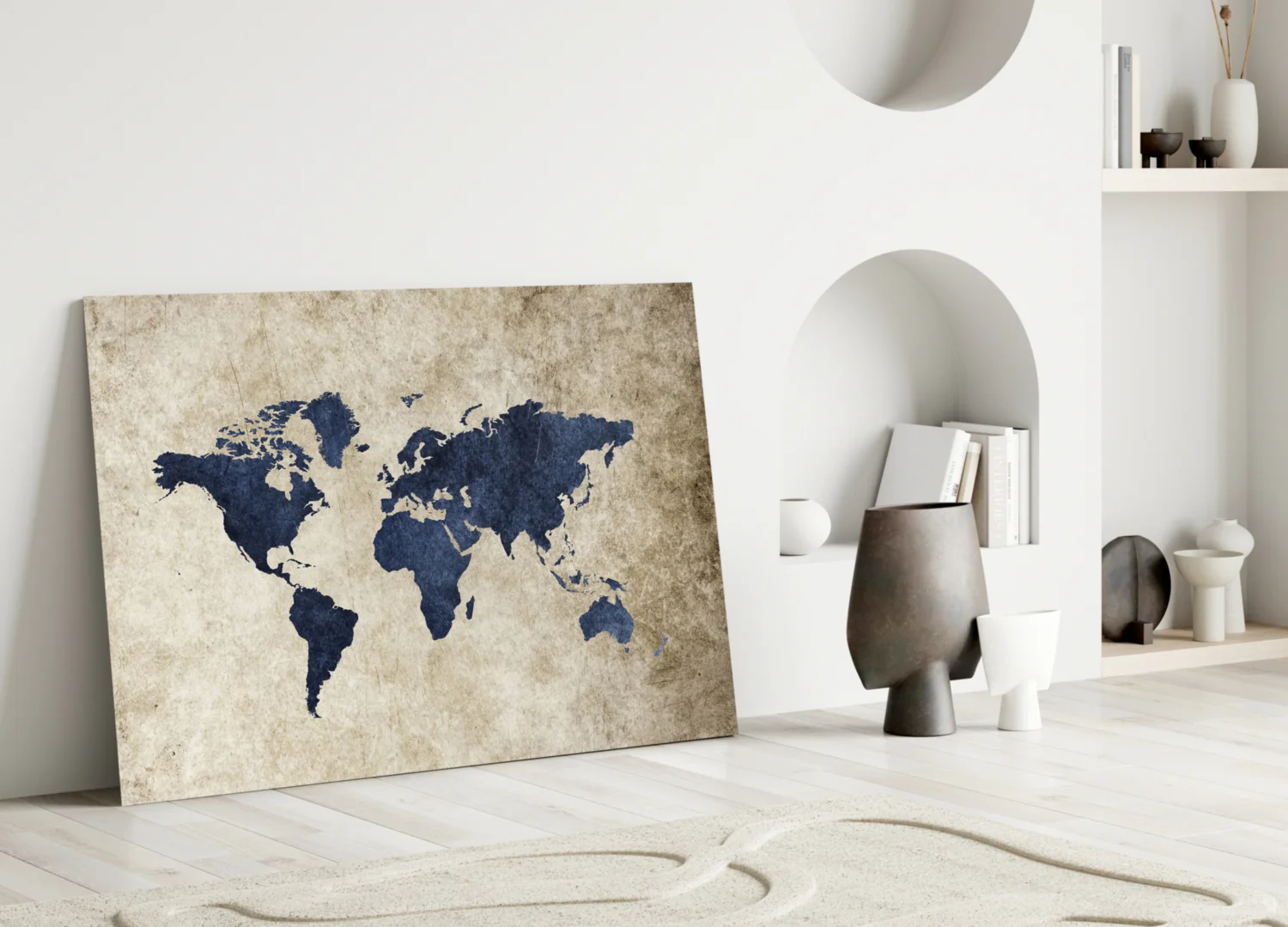 World Map Glass Wall Art - Image 3