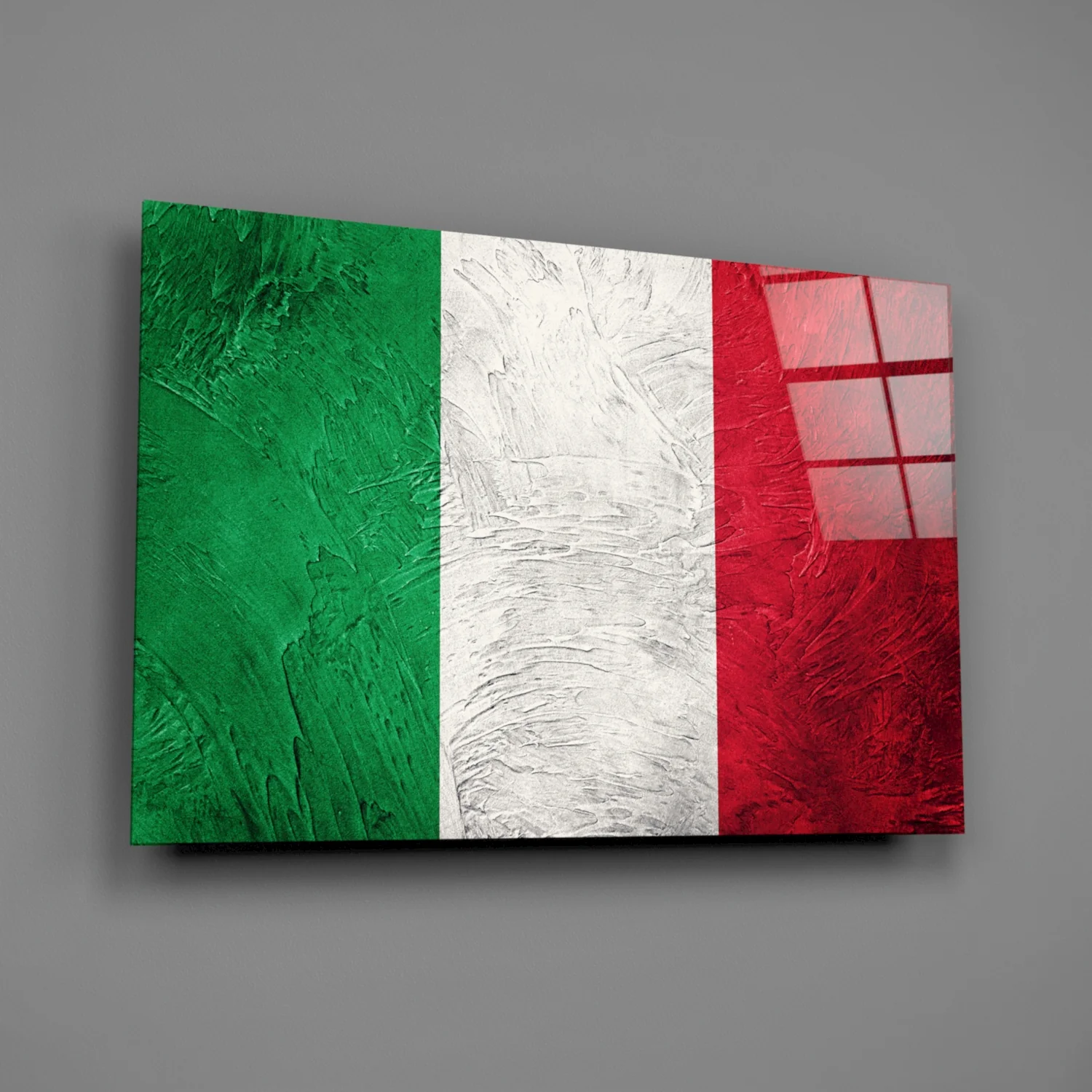 Flag of Italy Glass Wall Art - Image 2