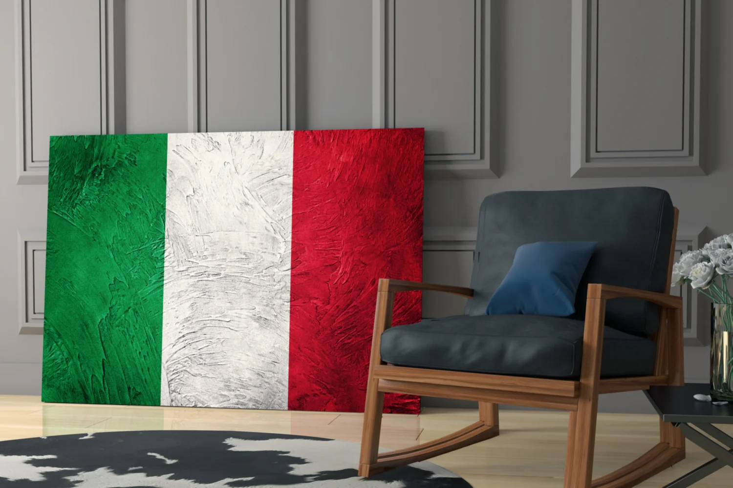 Flag of Italy Glass Wall Art - Image 6