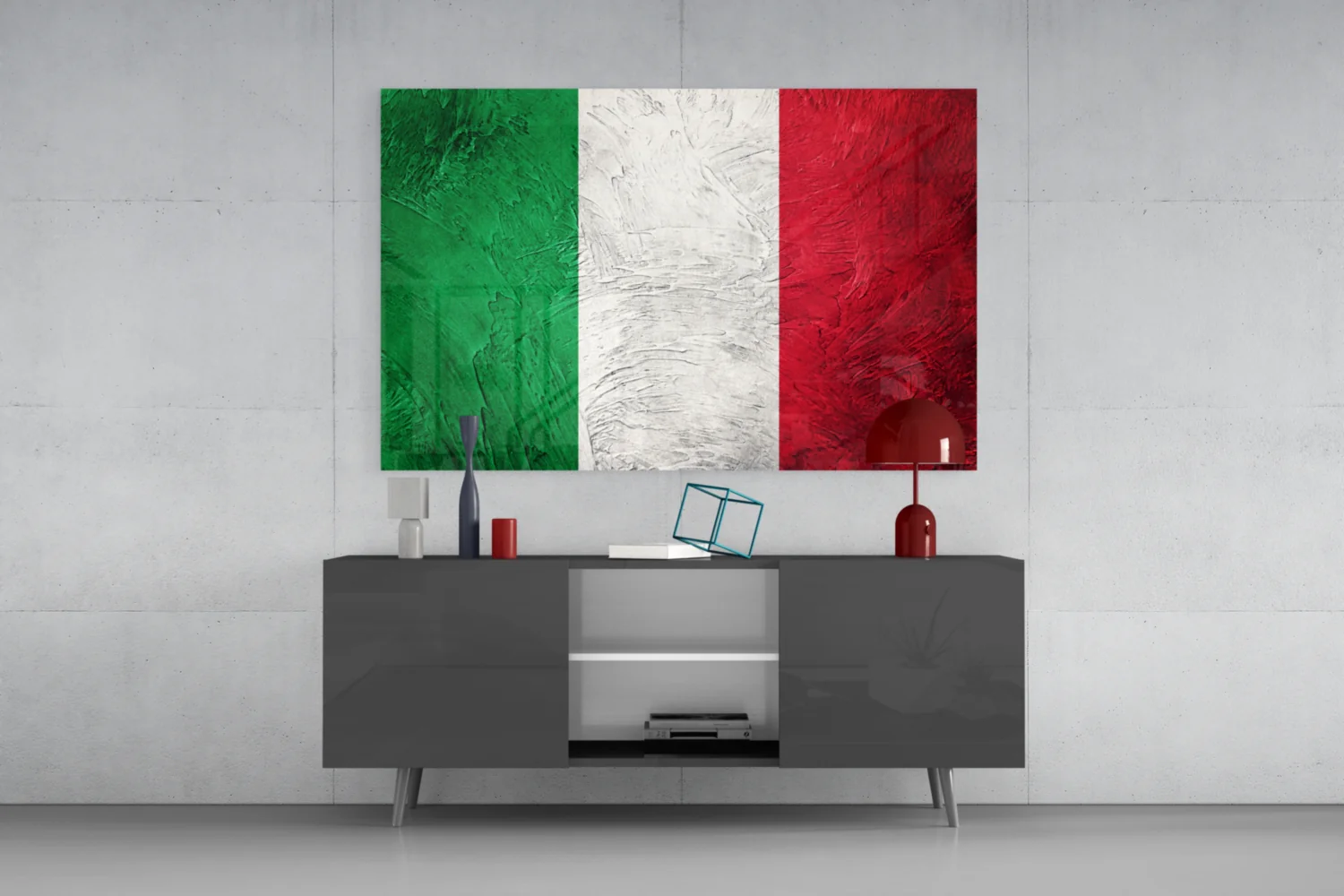 Flag of Italy Glass Wall Art - Image 8