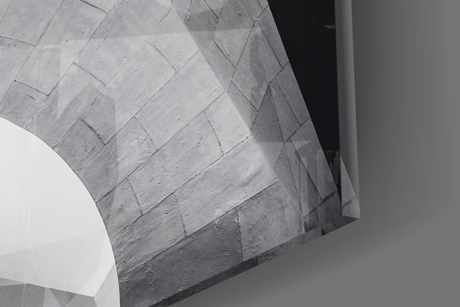 Architectural Geometric Shapes Glass Wall Art - Image 7
