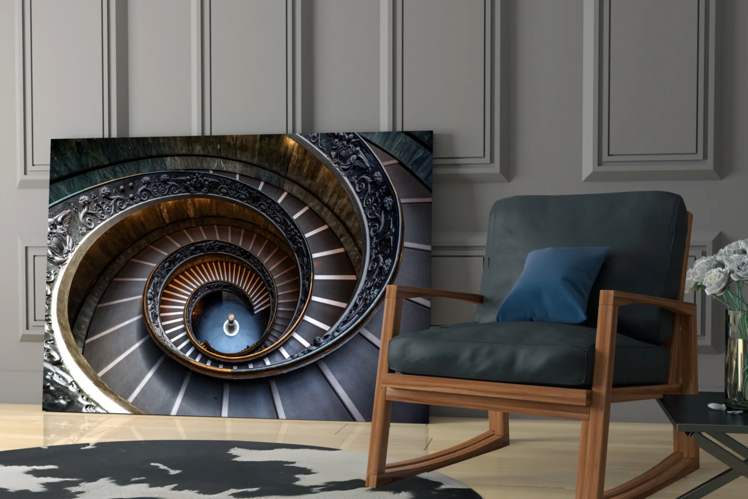 Spiral Glass Wall Art - Image 6