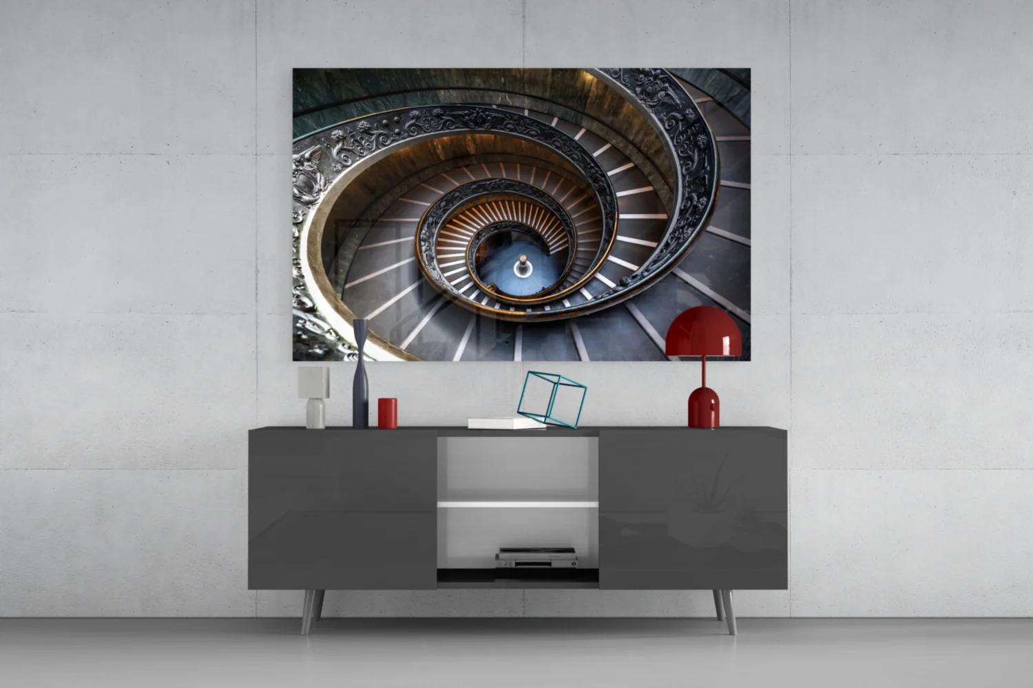 Spiral Glass Wall Art - Image 8